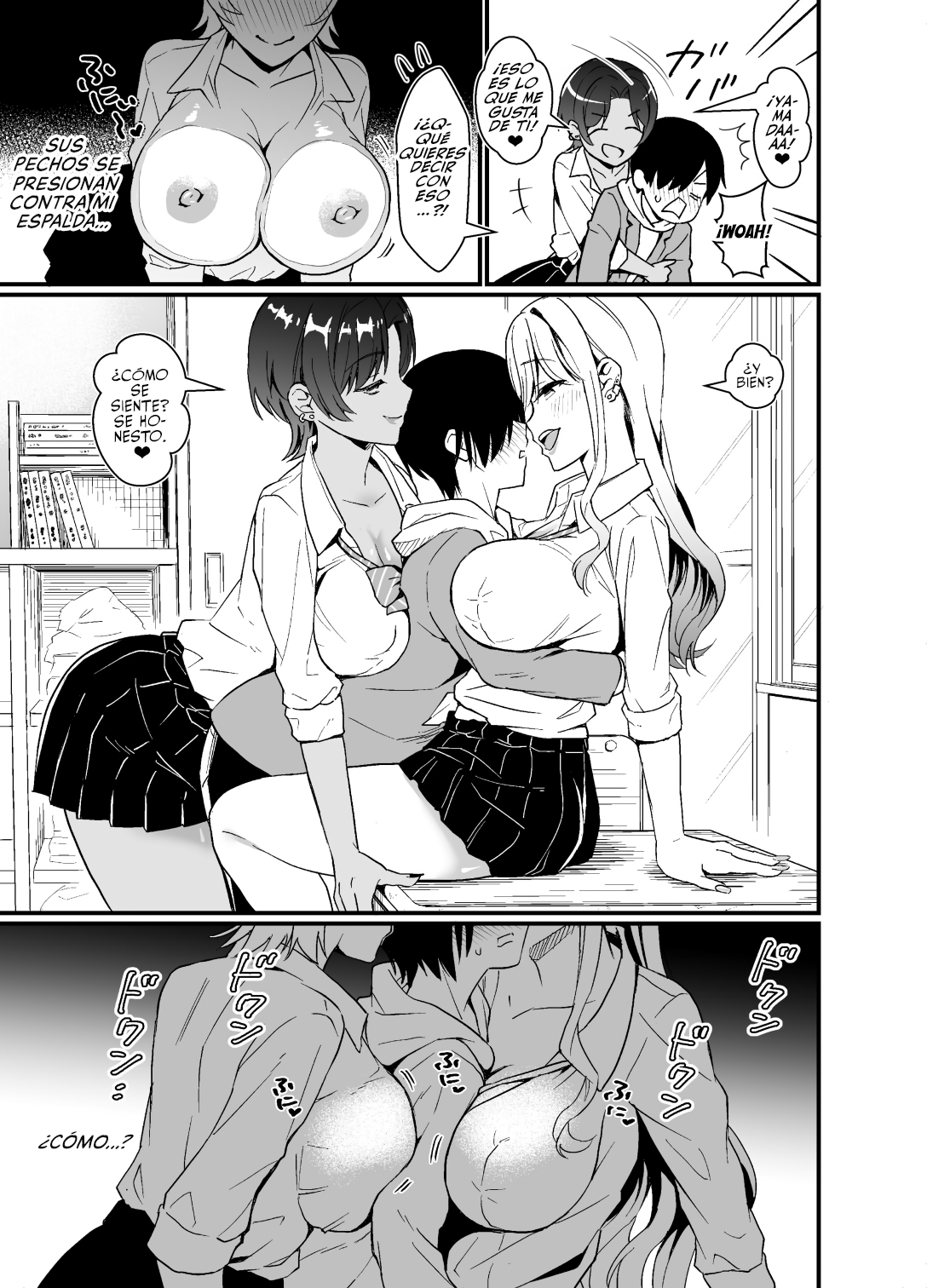 Gal ni Houkago Oppai Sawatte ku? te Sasowareru Hanashi | Aquella vez que un Par de Gyarus me Pidieron que les Tocará las Tetas Después de Clases page 7 full