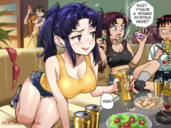 [Snegovski] Misato/Revy's Favorite Mixtape🎷 (Black Lagoon, Evangelion) cover