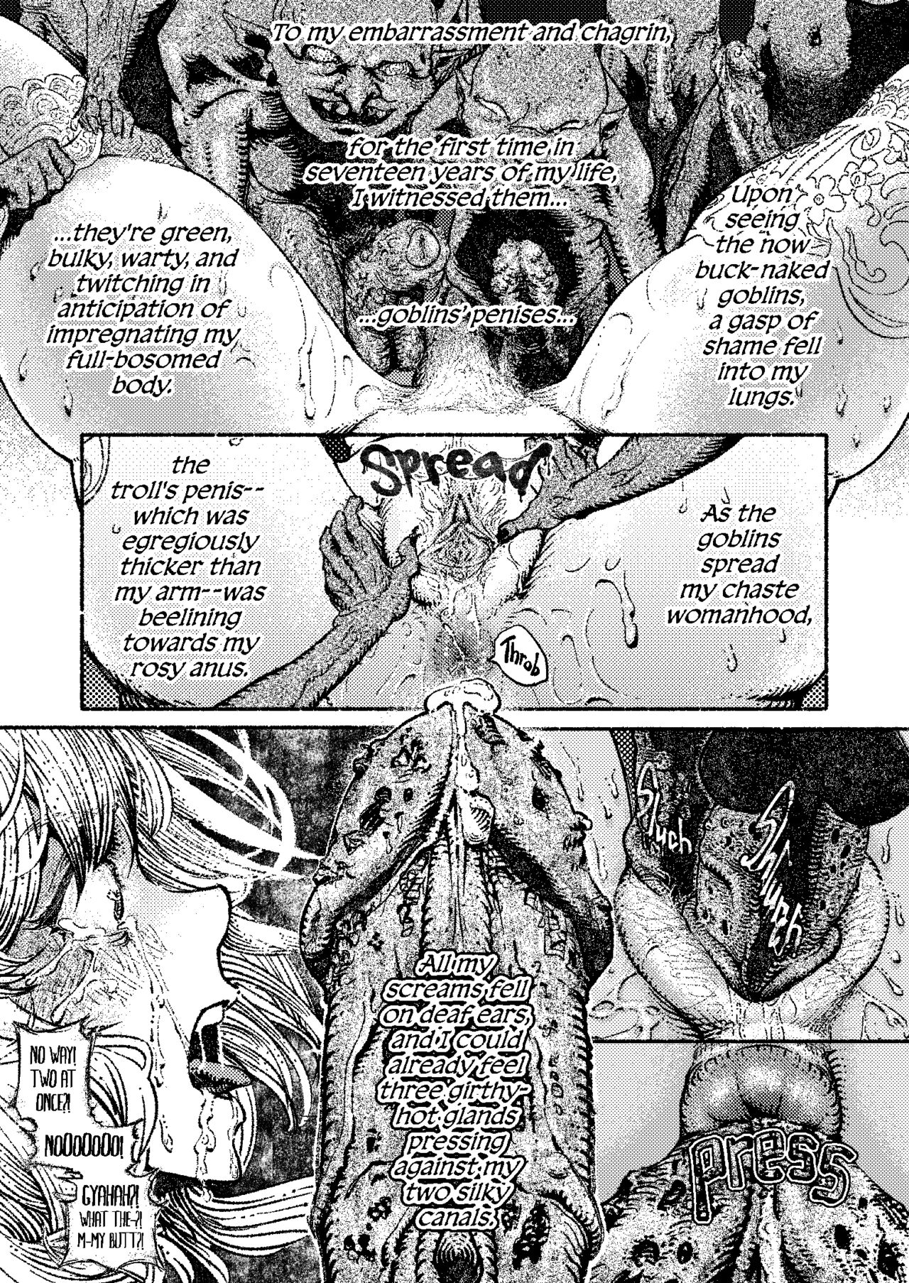 The Record of Greened Pearls ~The Bestial Gangbang of a Buxomly Senxual Acolyte Girl~ page 9 full