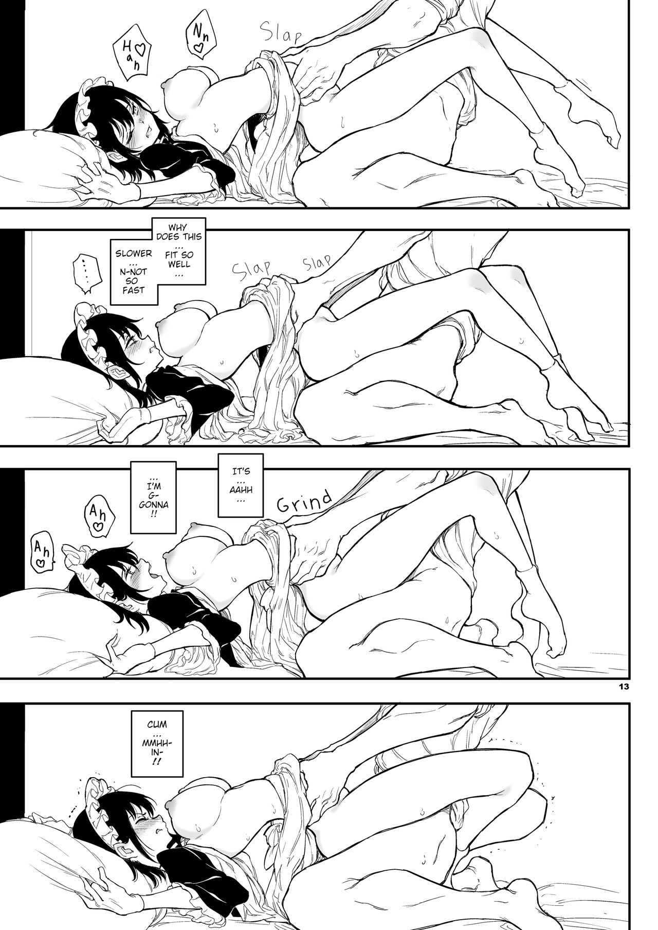 Maid Kyouiku. 4 -Botsuraku Kizoku Rurikawa Tsubaki- page 12 full