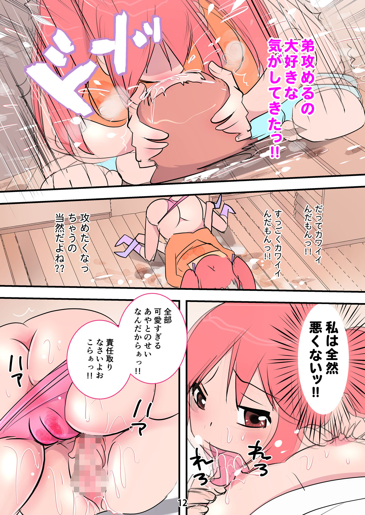 Hageshi Sugiru Onee-chan ~ Nikushoku Onee-chan Ni Yuka Don De Tabe Rare Chau Hanashi ~ page 12 full