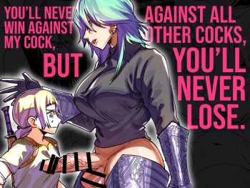[Tosha Pink (Chimeda)] Omae wa Watashi no Chinpo ni wa Katenai Shikashi Watashi no Chinpo Igai no Subete ni Kateru [Spanish] [ATEV Translations] cover