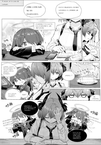 [kataokasan] FiammettaxExusiai short story (Arknights) [Spanish] [Sukiumi] cover