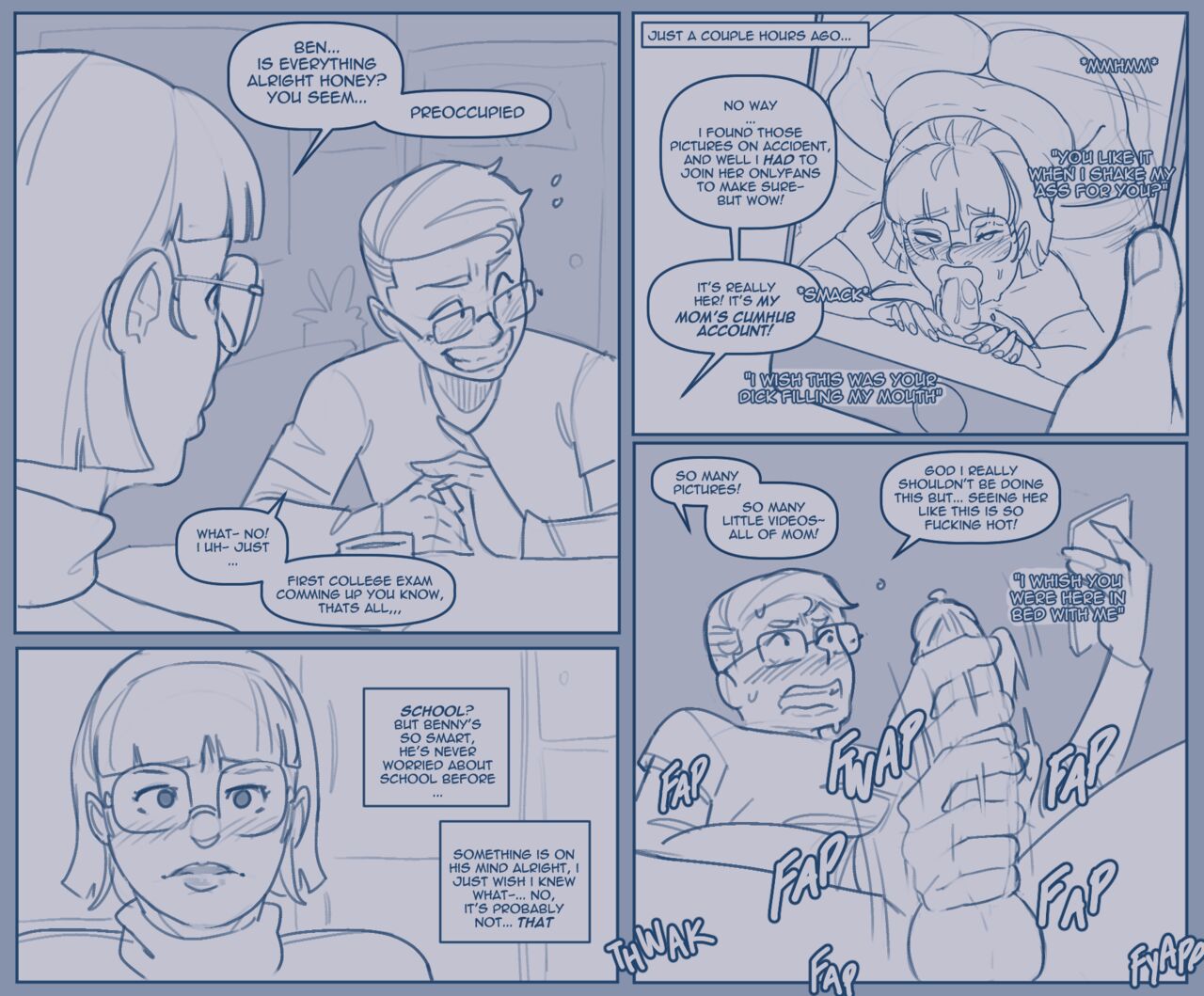 Son finds his mom online + Extras page 5 full