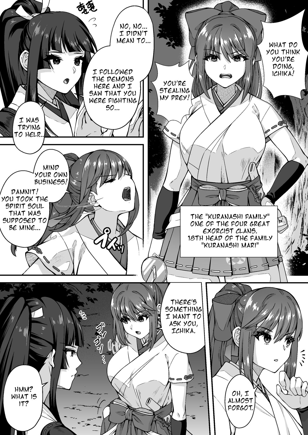 Tatsujin Taimashi nara Shokushu Youma nante Teki ja Nai | The Master Demon Exorcist Doesn't Succumb to Tentacle Demon page 4 full