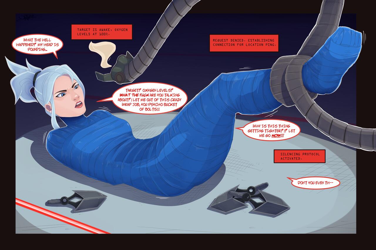 Jett Captured by the Reprogrammed Training Bot page 2 full