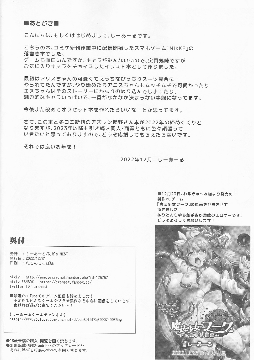 C101 Omakebon NIKKE GRAFFITI ~NIKKE Iroiro Rakugaki Bon~ page 10 full