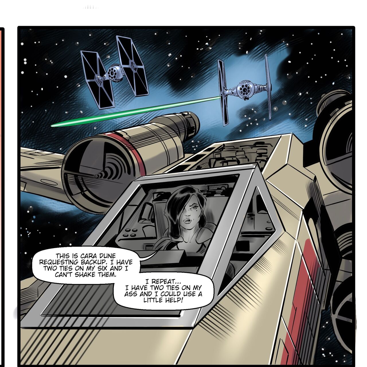 Star Wars Cara Dune: Episode 1. The Fly Boy page 2 full