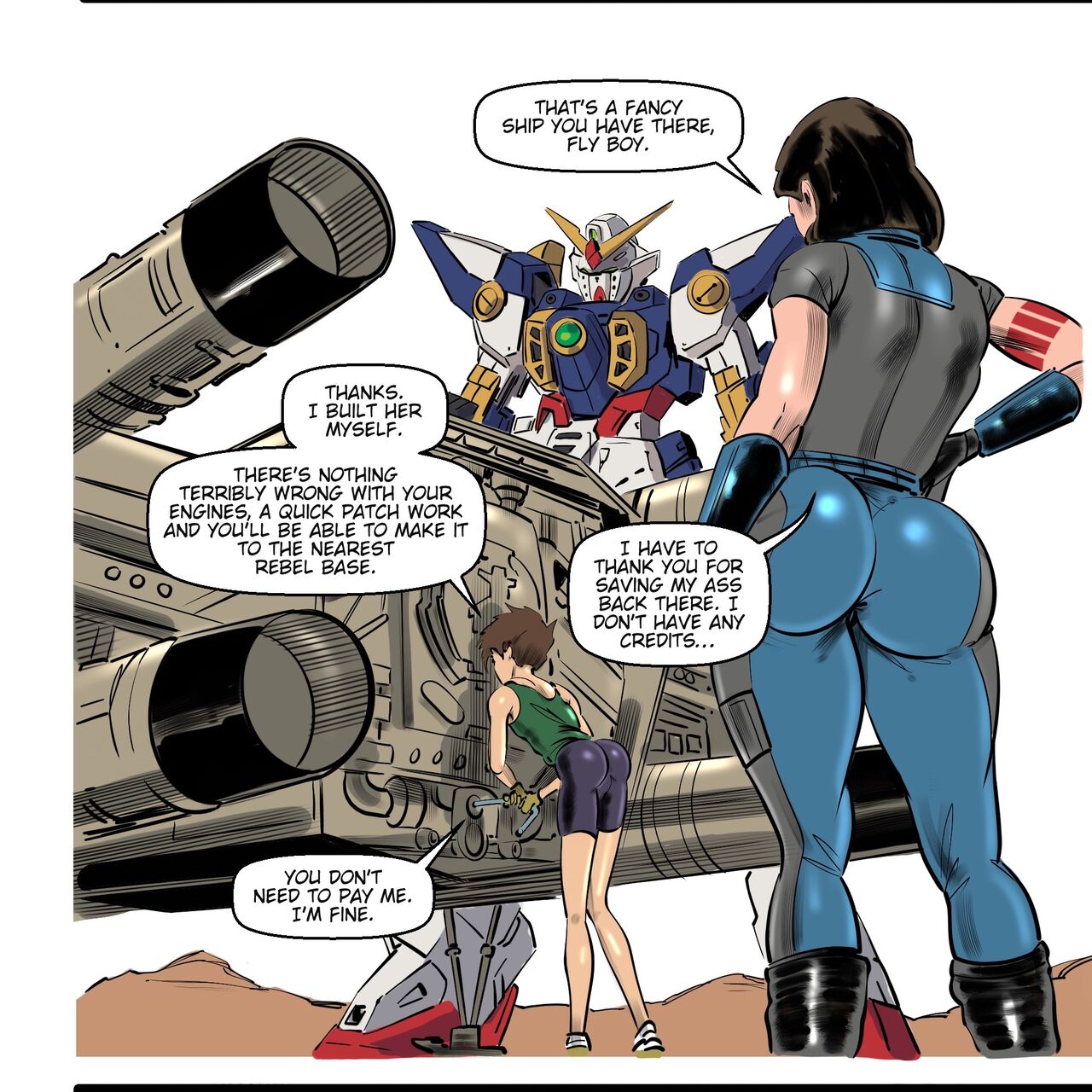 Star Wars Cara Dune: Episode 1. The Fly Boy page 4 full