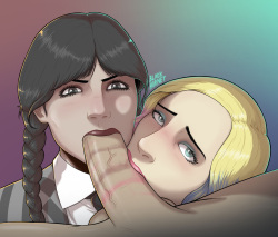 Wednesday and Enid Sloppy Head