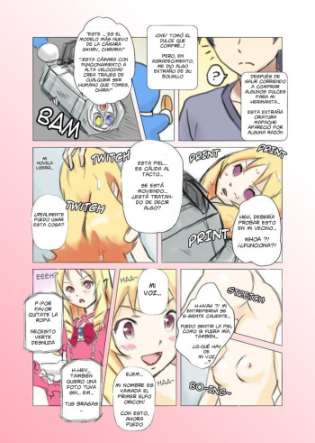[SKNR] Eromanga sensei - Freesize Skin Camera [Spanish] [GenderBender Scans] cover