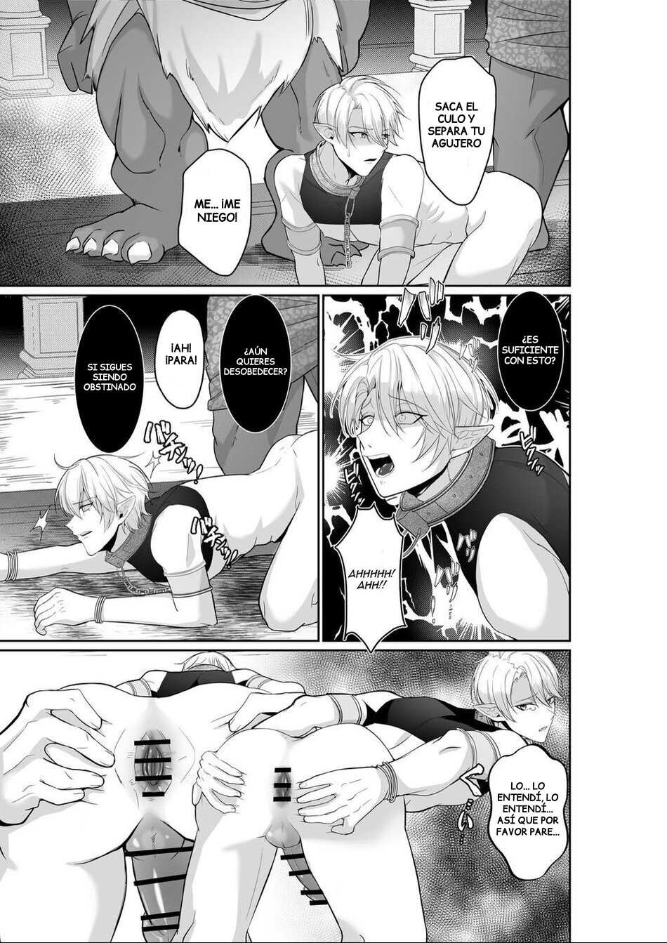 Elf Ouji-tachi no Kairaku Ochi Orc no Mama ni Naru nante - Page 10 - Comic  Porn XXX