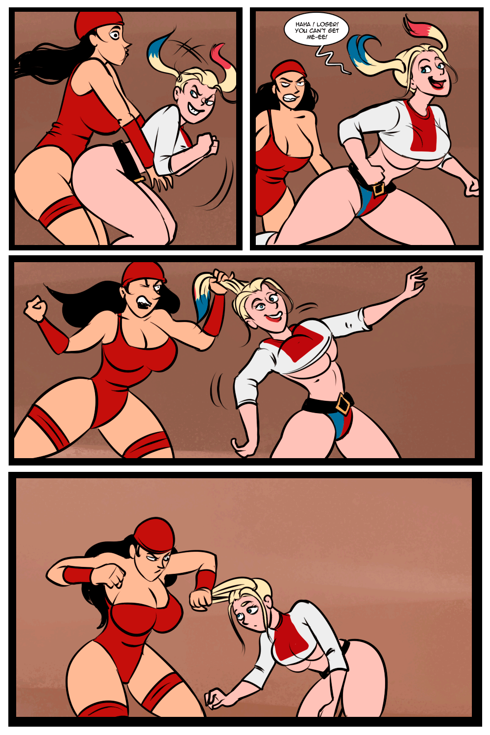 Battle of Supes: Elektra vs Harley Quinn page 7 full