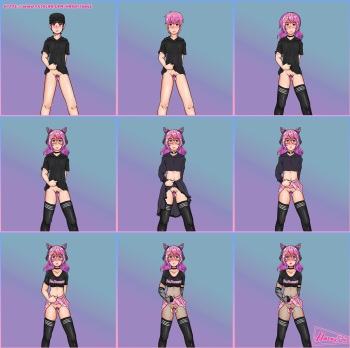 [HornyFudge] Some WIP pics for the commissioned comic (transformation) cover