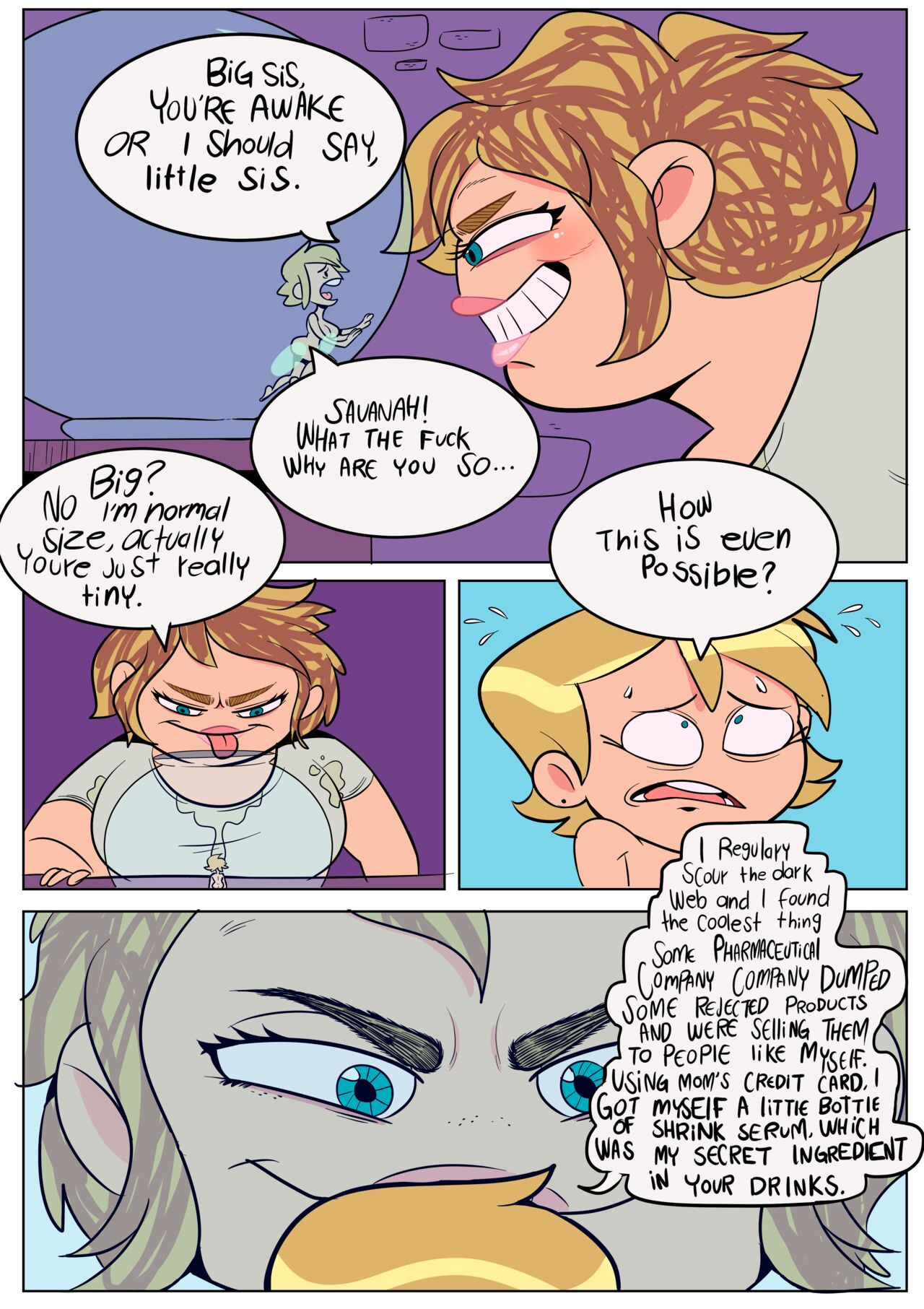 BBW Giantess Little Sister page 11 full