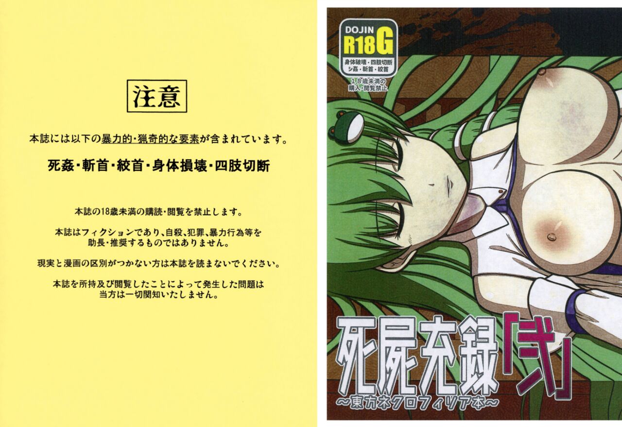 死屍充録「弐」 -東方ネクロフィリア本- page 2 full