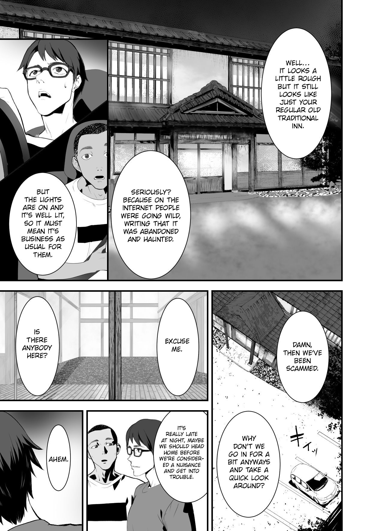 Hairyokan de no Ero Kyoufu Taiken | A Terrifying Erotic Experience at an Abandoned Inn page 3 full