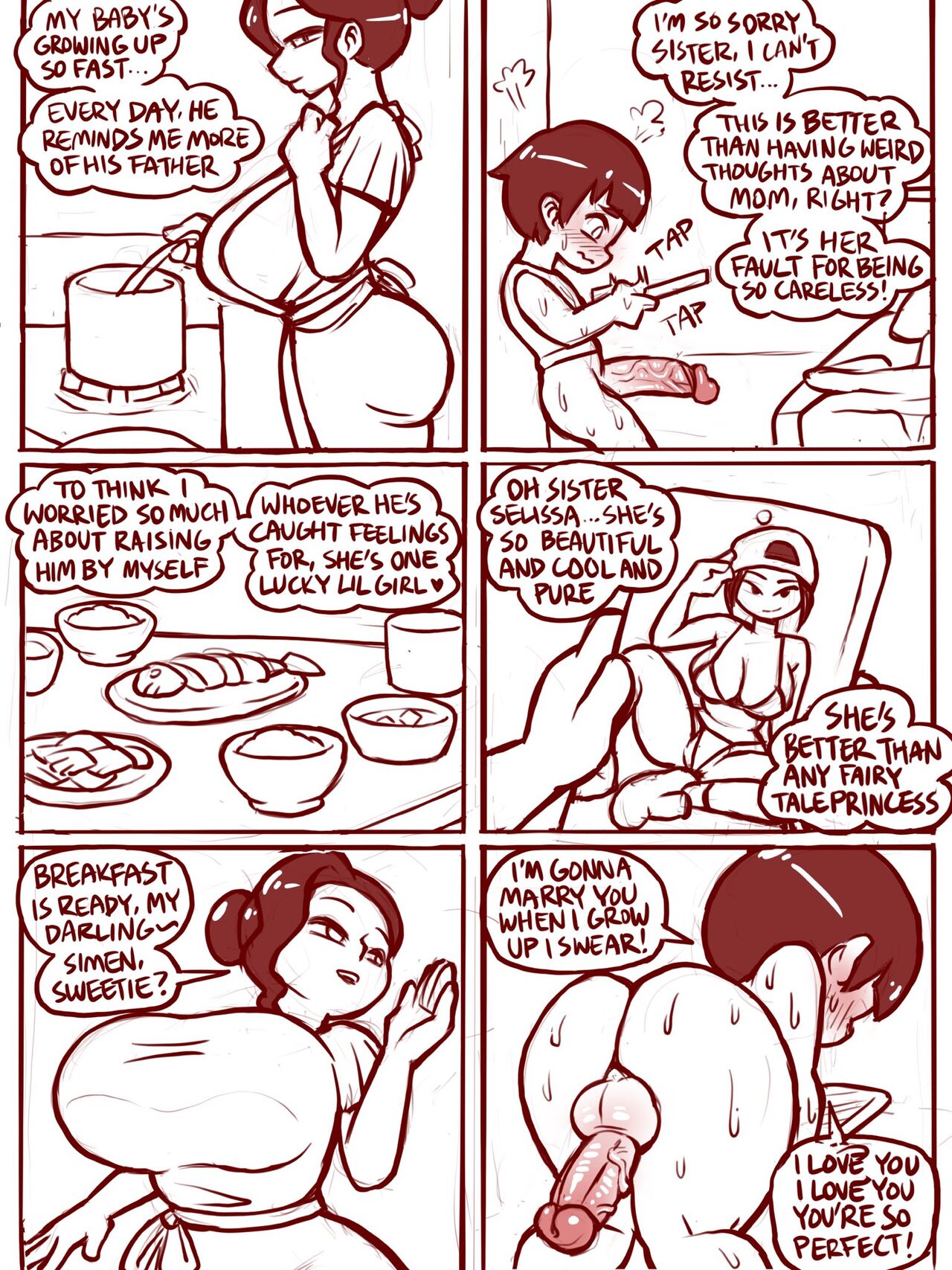 Single Mom Incest Comic page 3 full