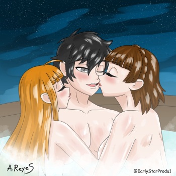 [Arturo Reyes Arturo Reyes] Living with Makoto and Futaba!(Persona 5) cover