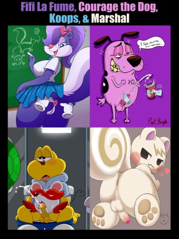 [Editimation] Courage the Cowardly Dog's Porn Pics on Fifi La Fume, Courage the Dog, Koops, and Marshal ♂️♀️⚧️ 💋🧤🏰🔞 cover
