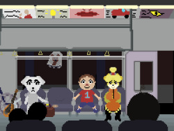 Isabelle on the Train