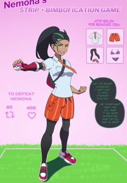 Annon: Nemona’s strip+bimbofication game