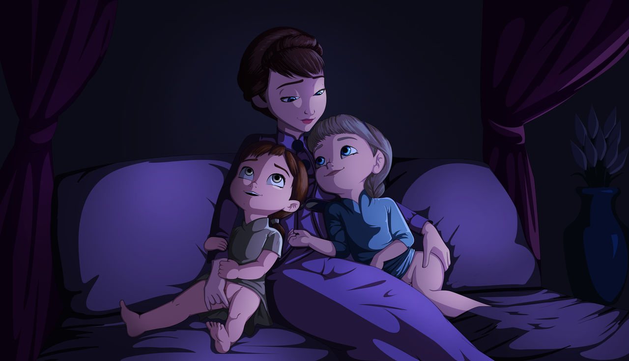 Elsa And Anna With Their Mother Iduna page 4 full