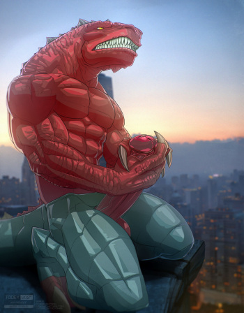 [Todex] David Anders, the Dinosaurus (Invincible) cover