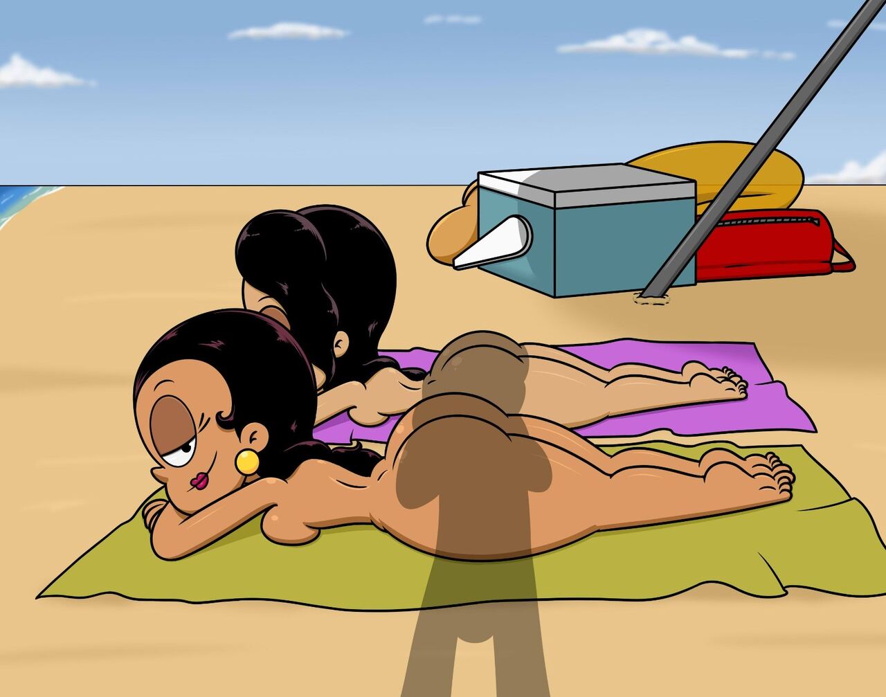 Carlota, Ronnie Anne & Lincoln at the beach page 3 full