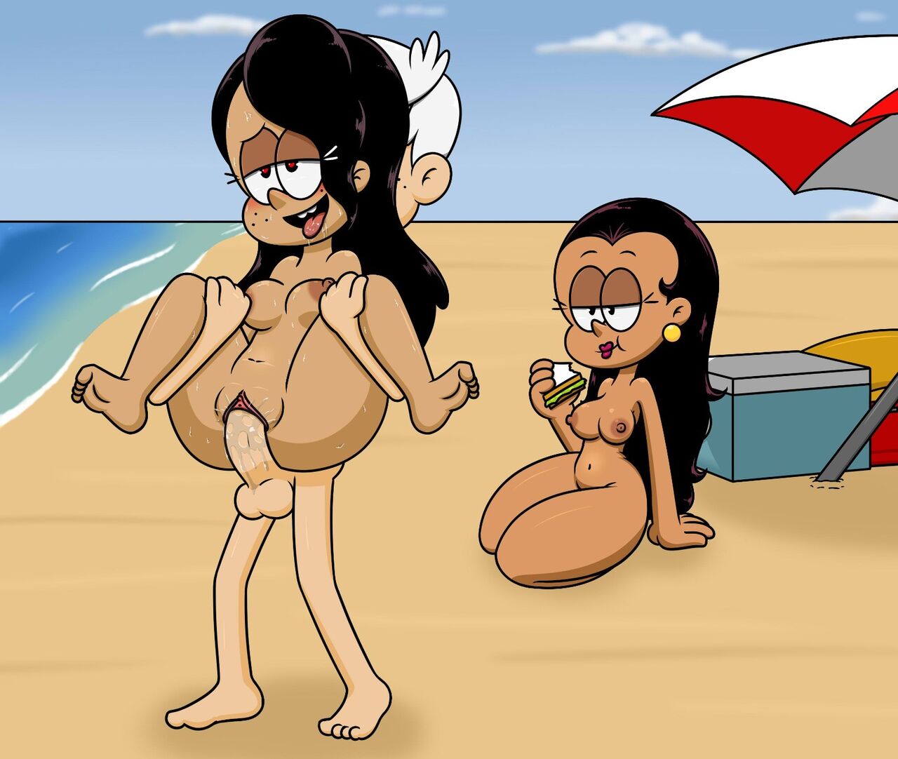 Carlota, Ronnie Anne & Lincoln at the beach page 6 full