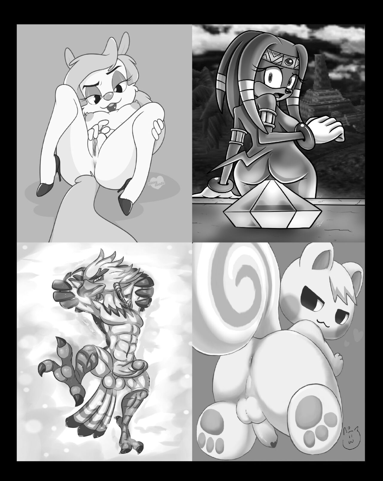 Minerva Mink, Tikal the Echidna, Teba, and Marshal Porn Pics page 3 full
