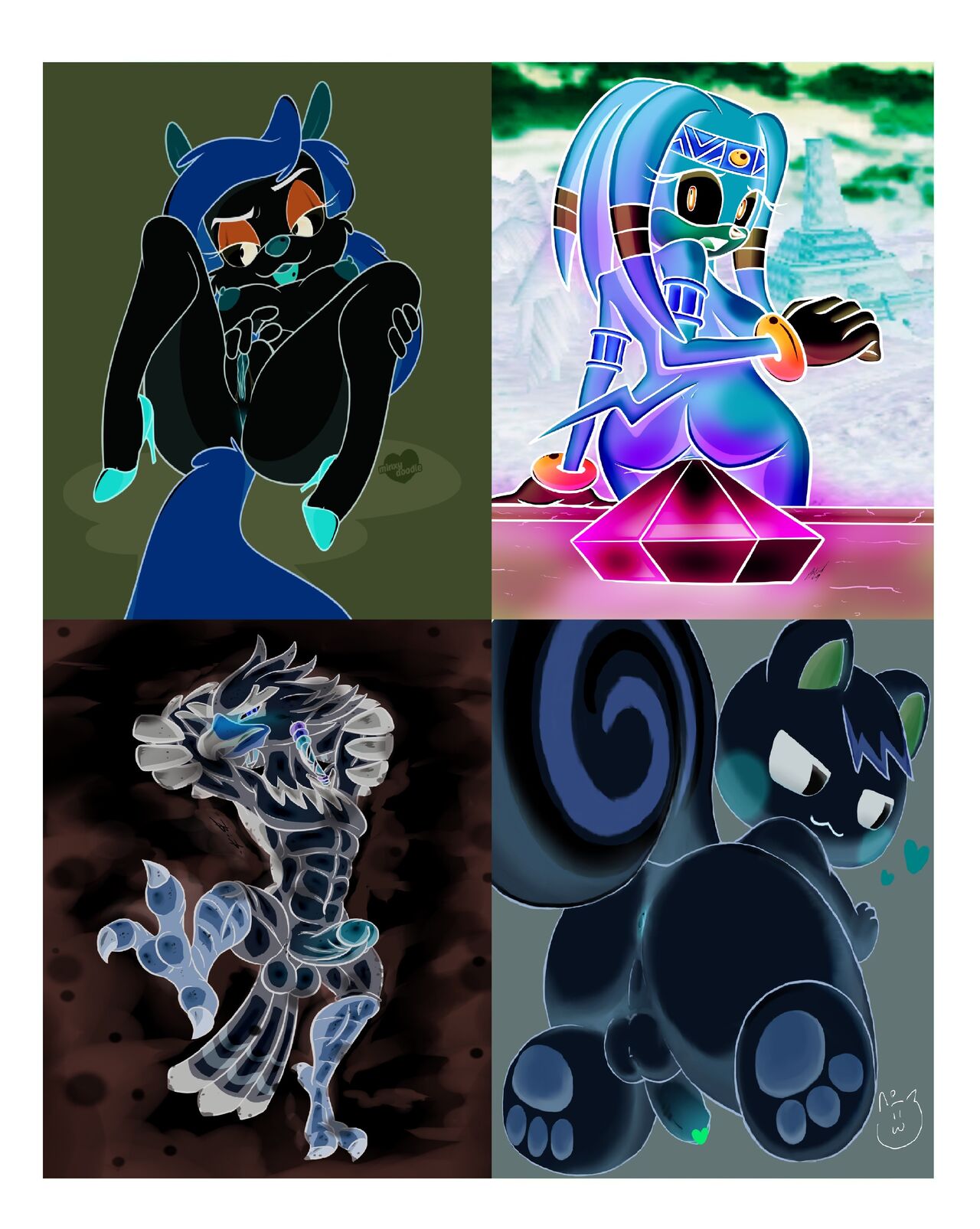 Minerva Mink, Tikal the Echidna, Teba, and Marshal Porn Pics page 4 full