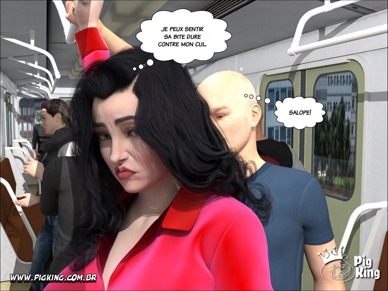 Brigitte, rush hour - Brigitte, heure de pointe - French page 12 full