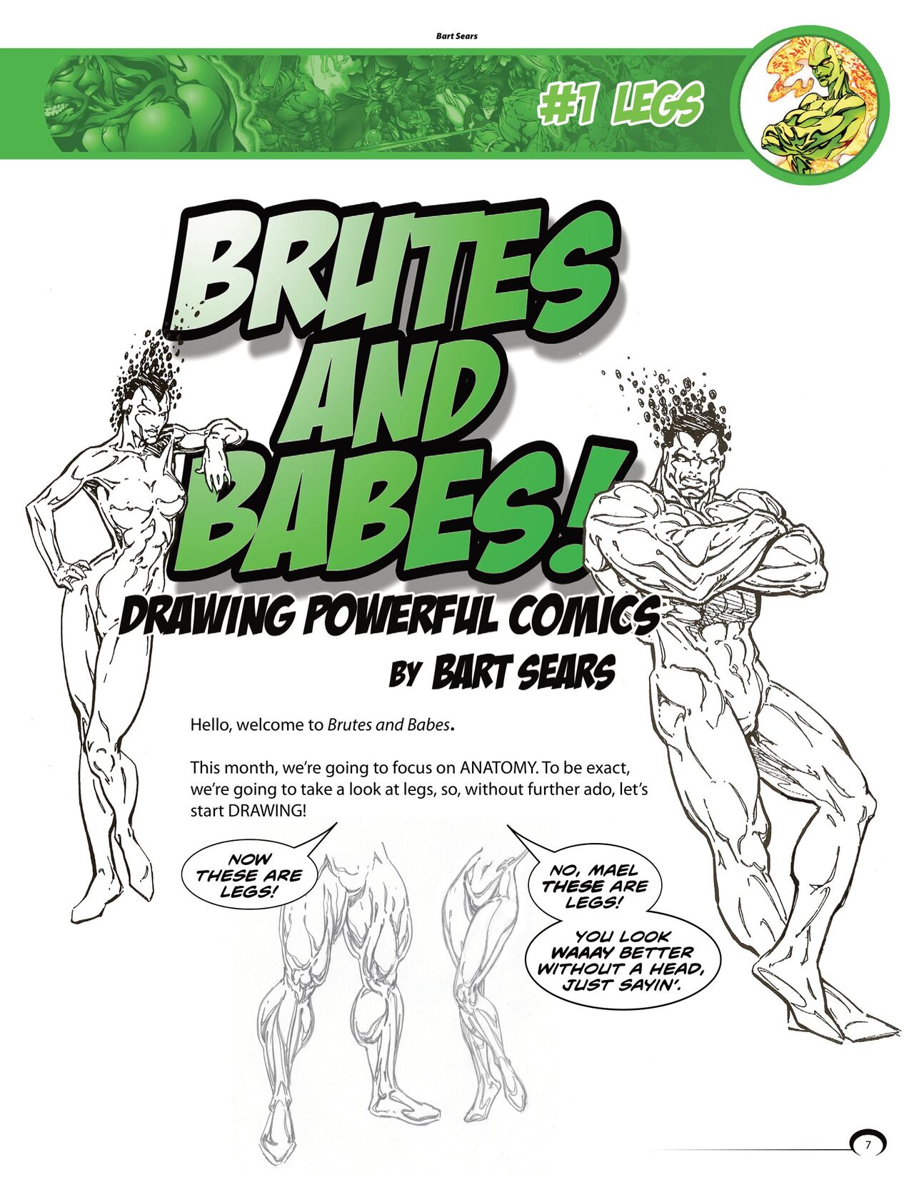 Drawing Powerful Heroes 2 by Bart Sears page 7 full