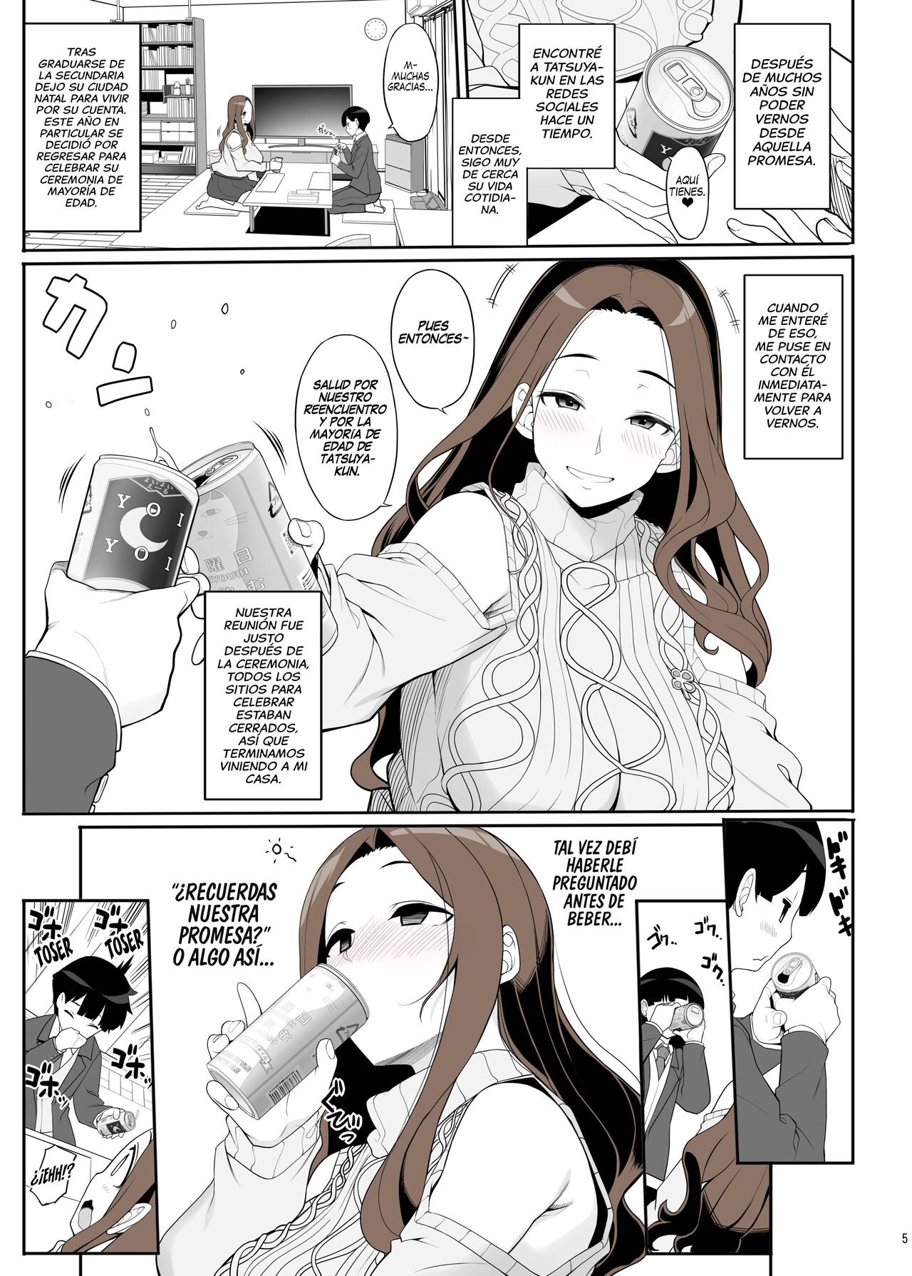 Ichizu na Oneesan to Saikaishitara Dosukebe | Una Historia sobre el Reencuentro con una Exprofesora, que se convirtió en una adicta al Sexo y ahora tiene la idea delirante de Comprometerse page 5 full