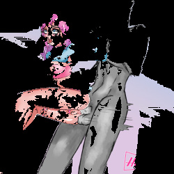 Cute anal chastity GIF animation