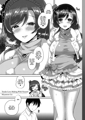 [liz project (Miyamoto Liz)] Tender Love-Making With Nozomi (μ's to Icha Love Ecchi Soushuuhen Jou) (Love Live!) [English] [head empty] [Digital] cover