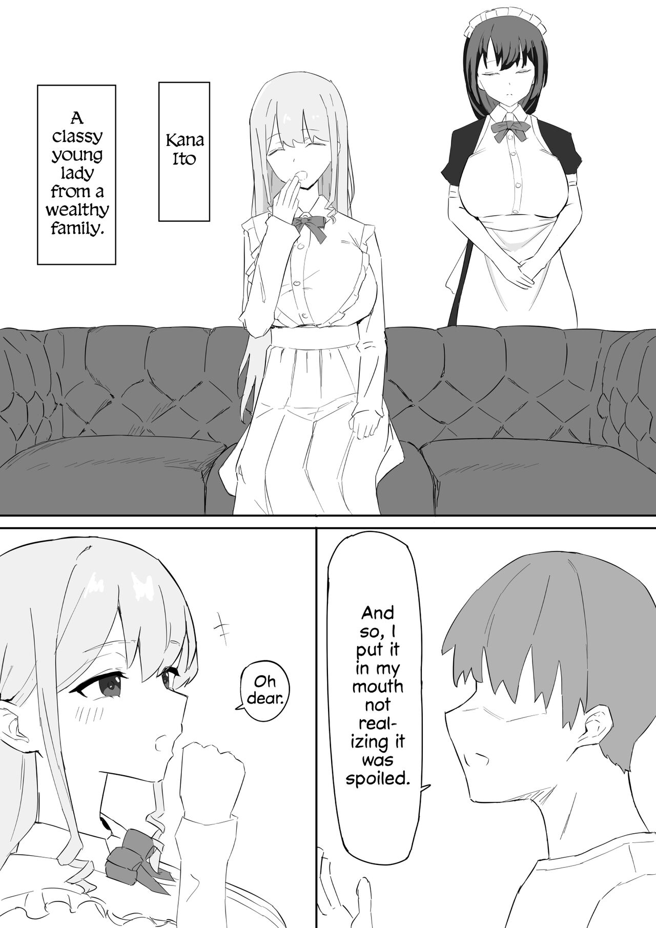 Ojou-sama to Maid o Iinazuke ni Torarete Okobore Ecchi suru Hanashi page 2 full