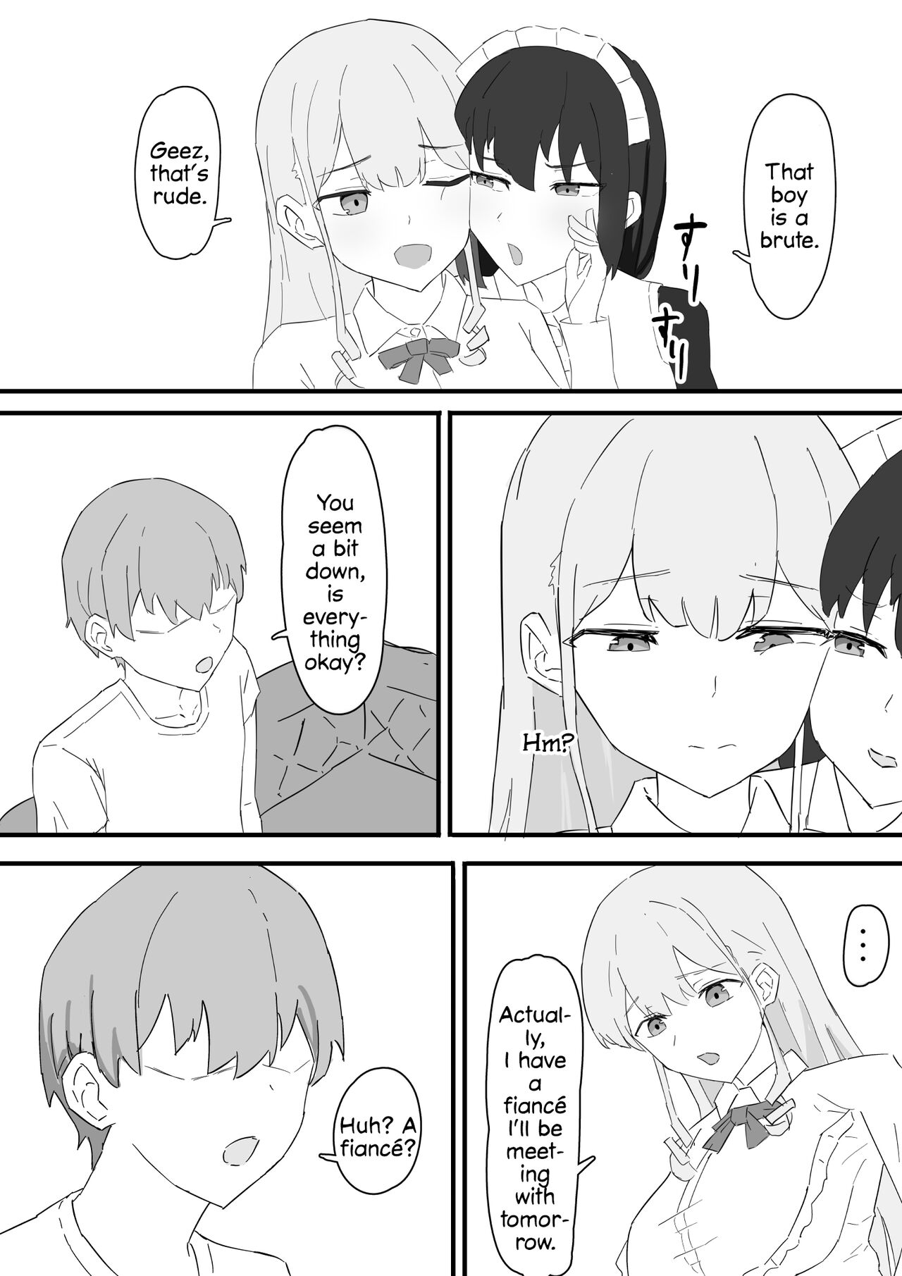 Ojou-sama to Maid o Iinazuke ni Torarete Okobore Ecchi suru Hanashi page 5 full