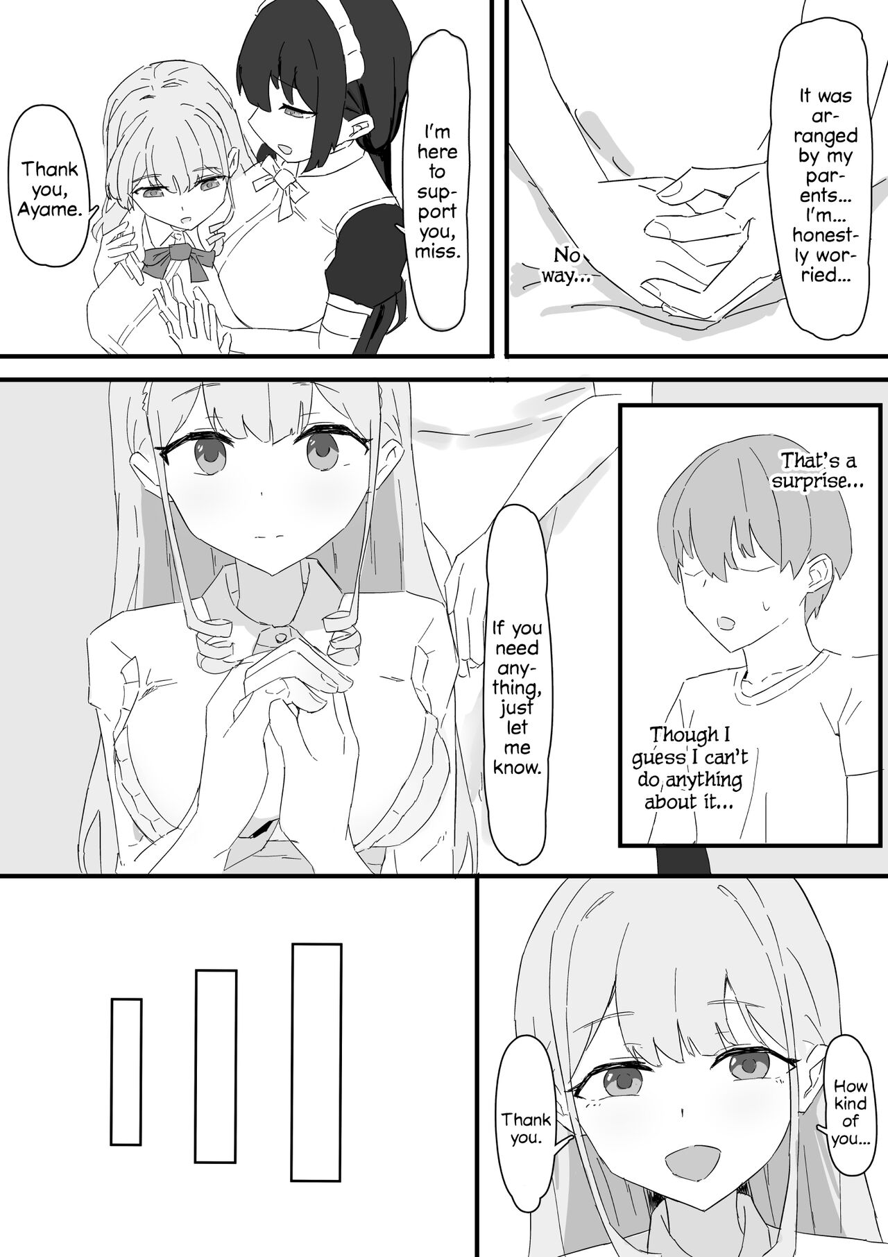 Ojou-sama to Maid o Iinazuke ni Torarete Okobore Ecchi suru Hanashi - Page  6 - Comic Porn XXX