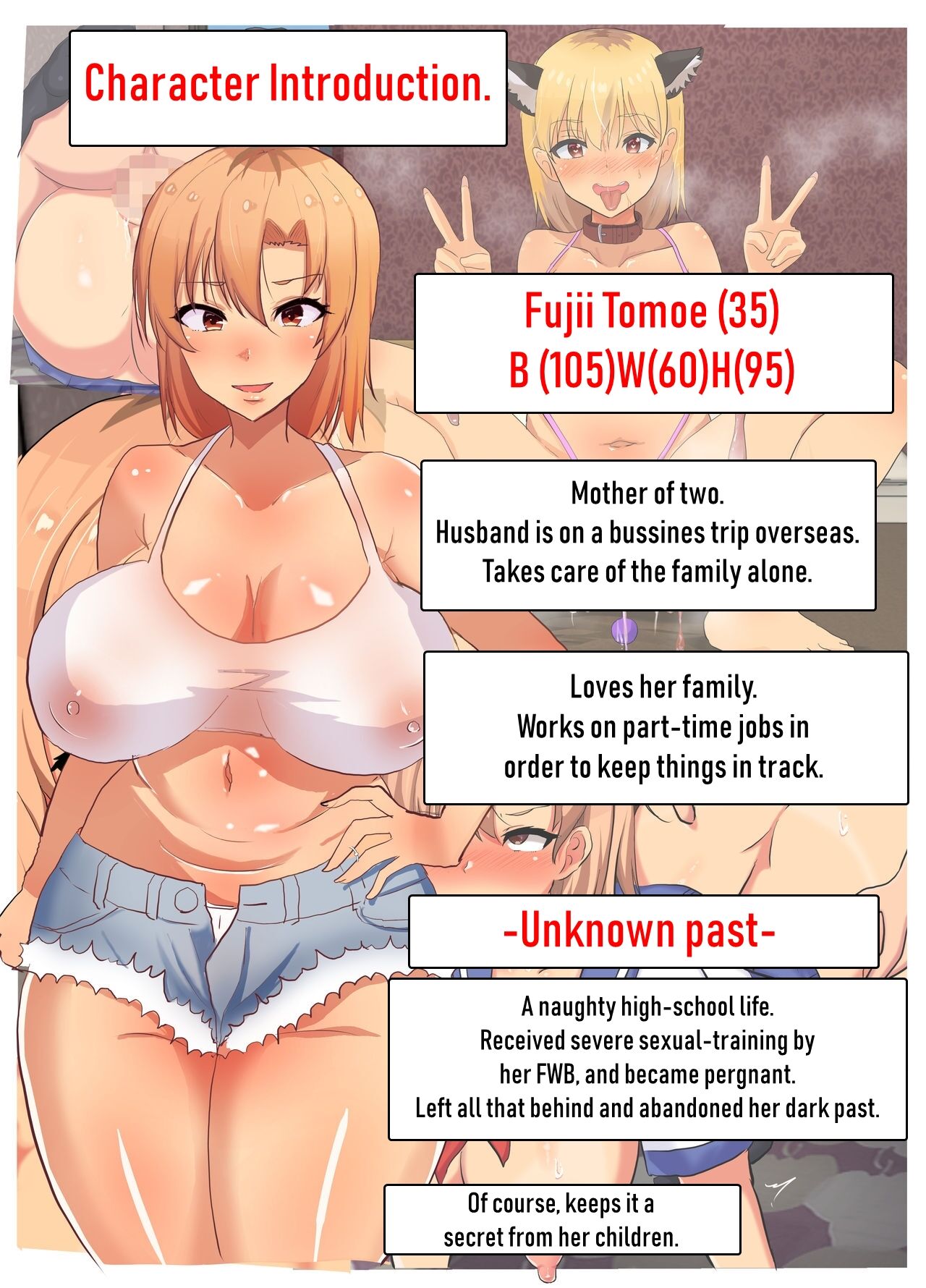 ~NTR Kazoku~ Kazoku Omoi no Tsuyoki na Moto Yanmama ga Musuko no Tomodachi no SeFri Benki ni Ochiru made | ~NTR Family~ The story of a strong-willed mother who cares about her family, and her fall into the hands of her son's bully friend. page 2 full