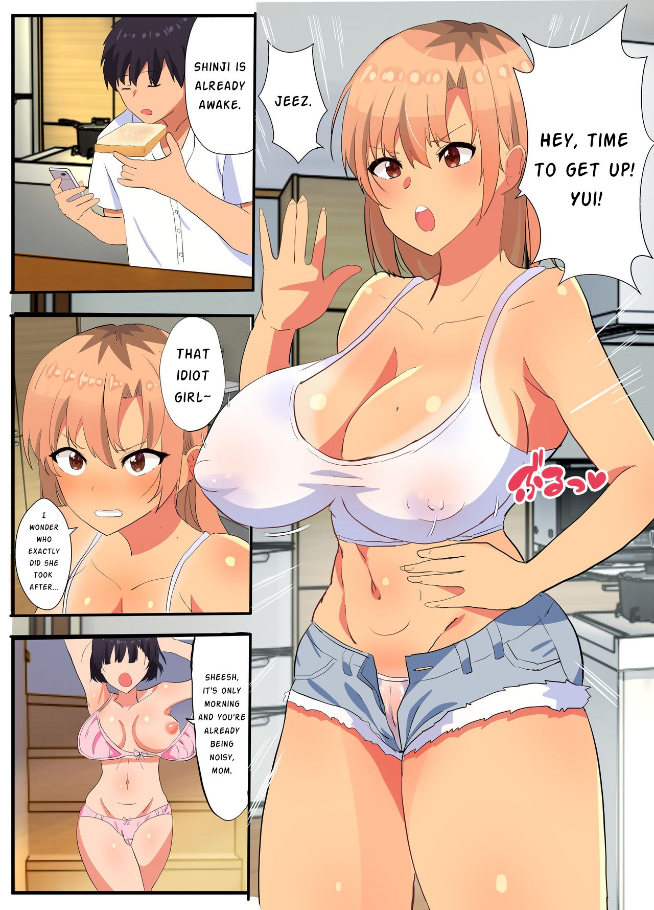~NTR Kazoku~ Kazoku Omoi no Tsuyoki na Moto Yanmama ga Musuko no Tomodachi no SeFri Benki ni Ochiru made | ~NTR Family~ The story of a strong-willed mother who cares about her family, and her fall into the hands of her son's bully friend. page 3 full