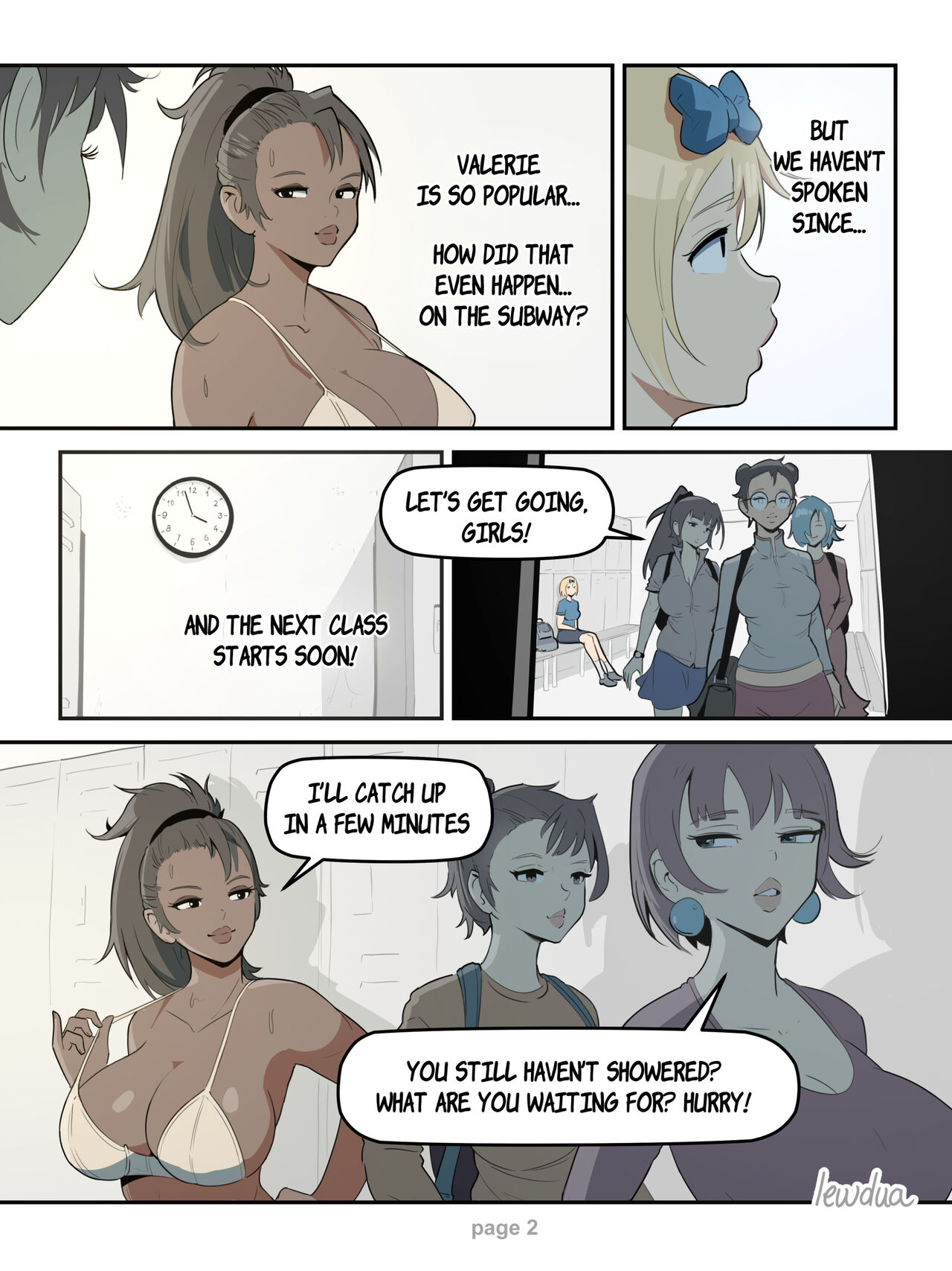 Lewdua - Locker Room - Nessie And Valerie page 2 full
