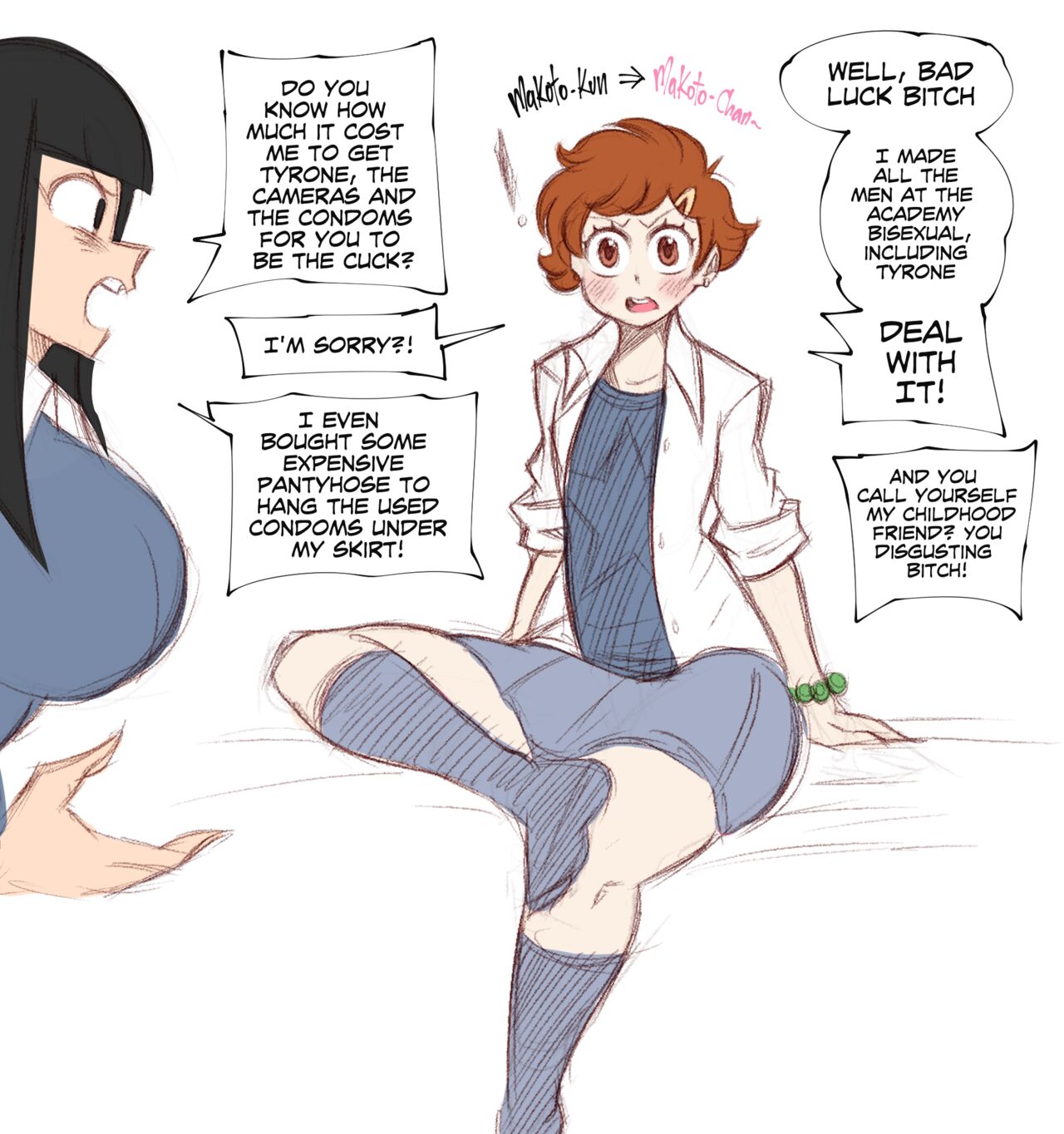 My Childhood Friend Doesn't Want to be the Cuck of Our Relationship page 3 full