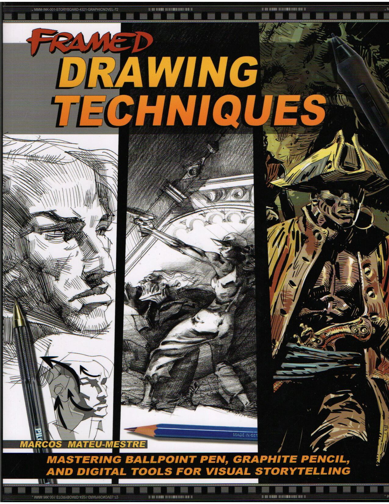 Framed Drawing Techniques: Mastering Ballpoint Pen, Graphite Pencil, and Digital Tools for Visual Storytelling page 1 full