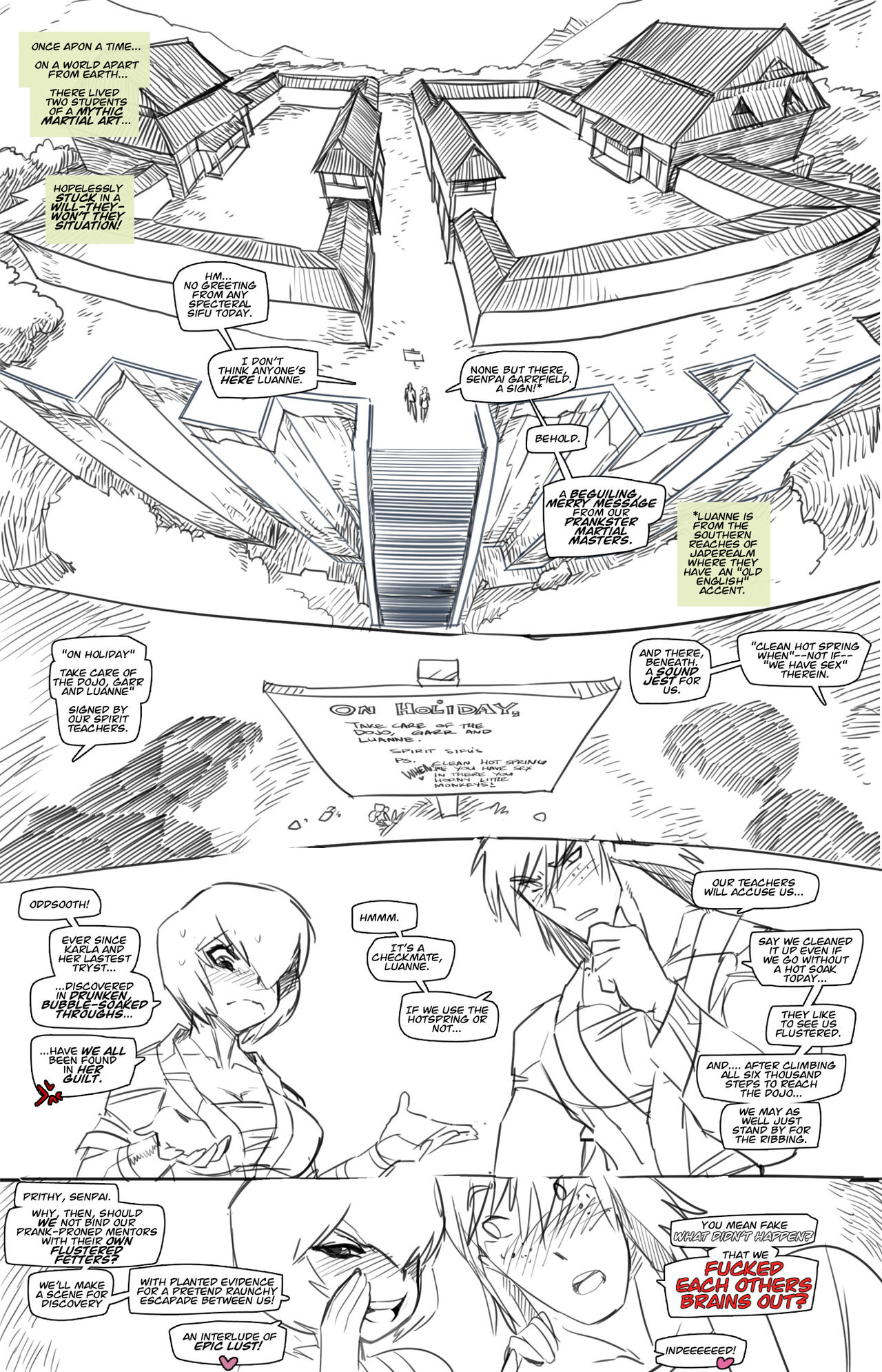What Didn't Happen "Fake Sex" Goof-Off page 1 full