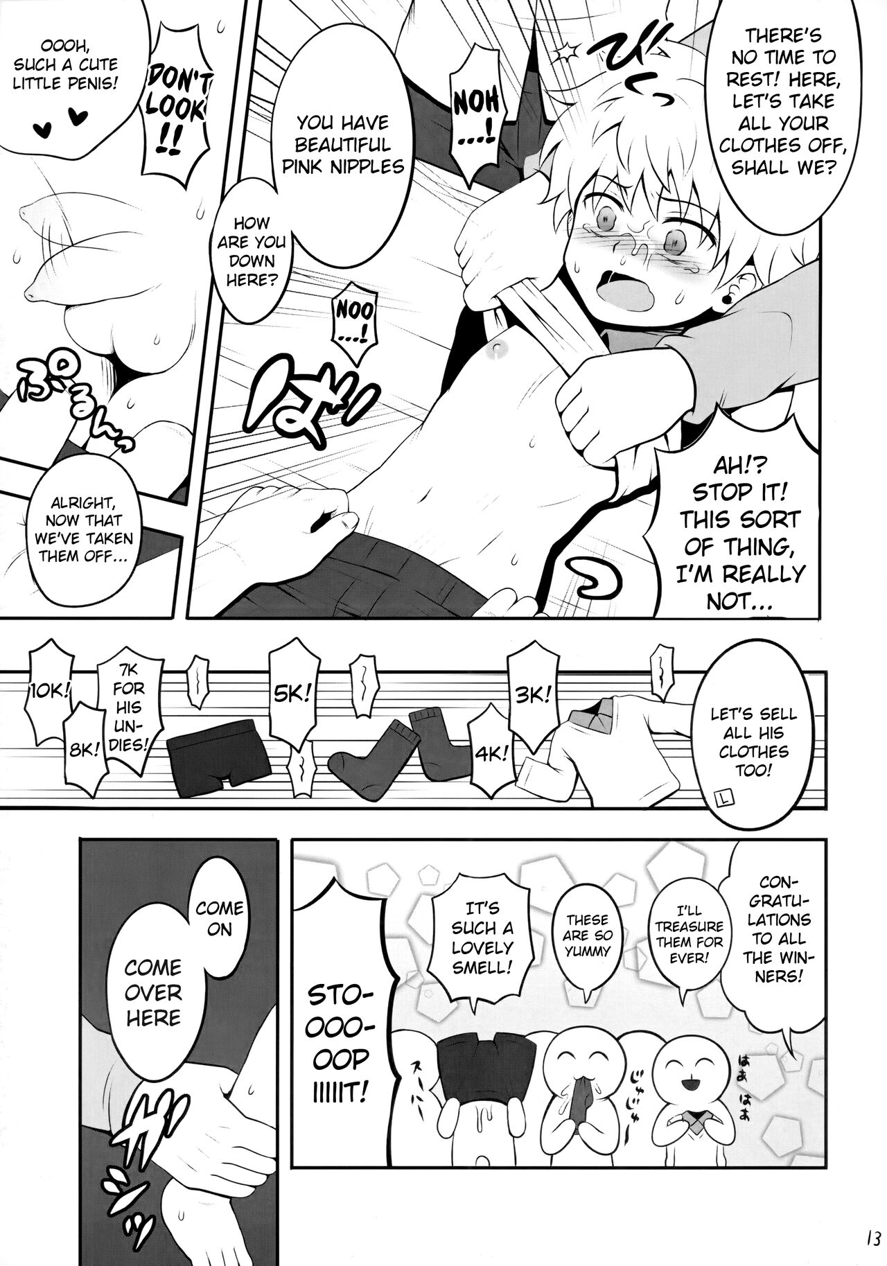 Sannan ga Ecchi na Jouken Kyoubai ni Deru Ohanashi. | A Story About the Third Son Appearing on a Naughty Conditional Auction. page 12 full