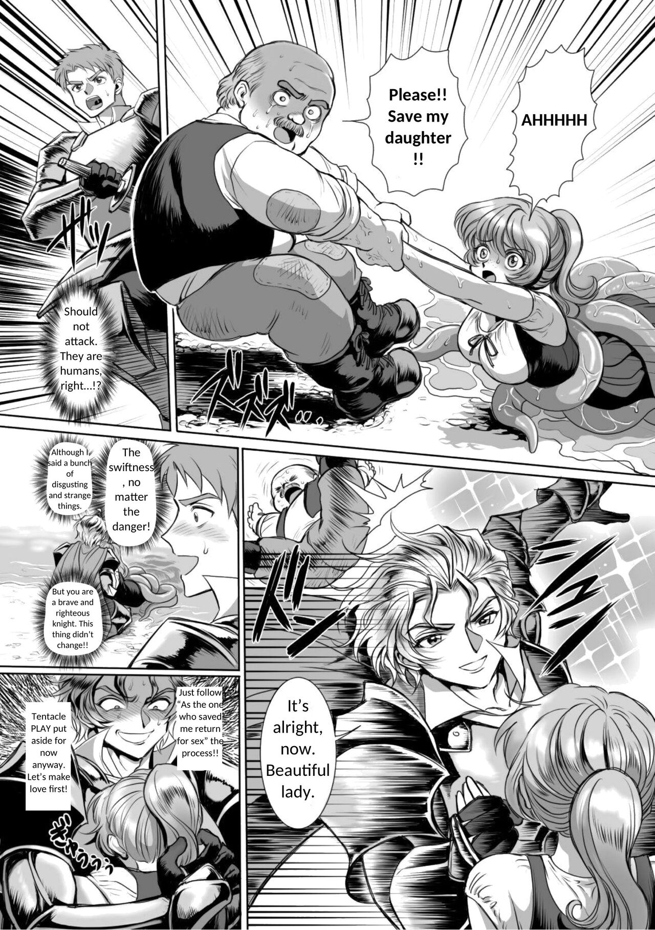 Possessed Knight Stallion-Taken Over By Disgusting Man Raped and Climaxes Unsightly Ch.2 - English page 10 full