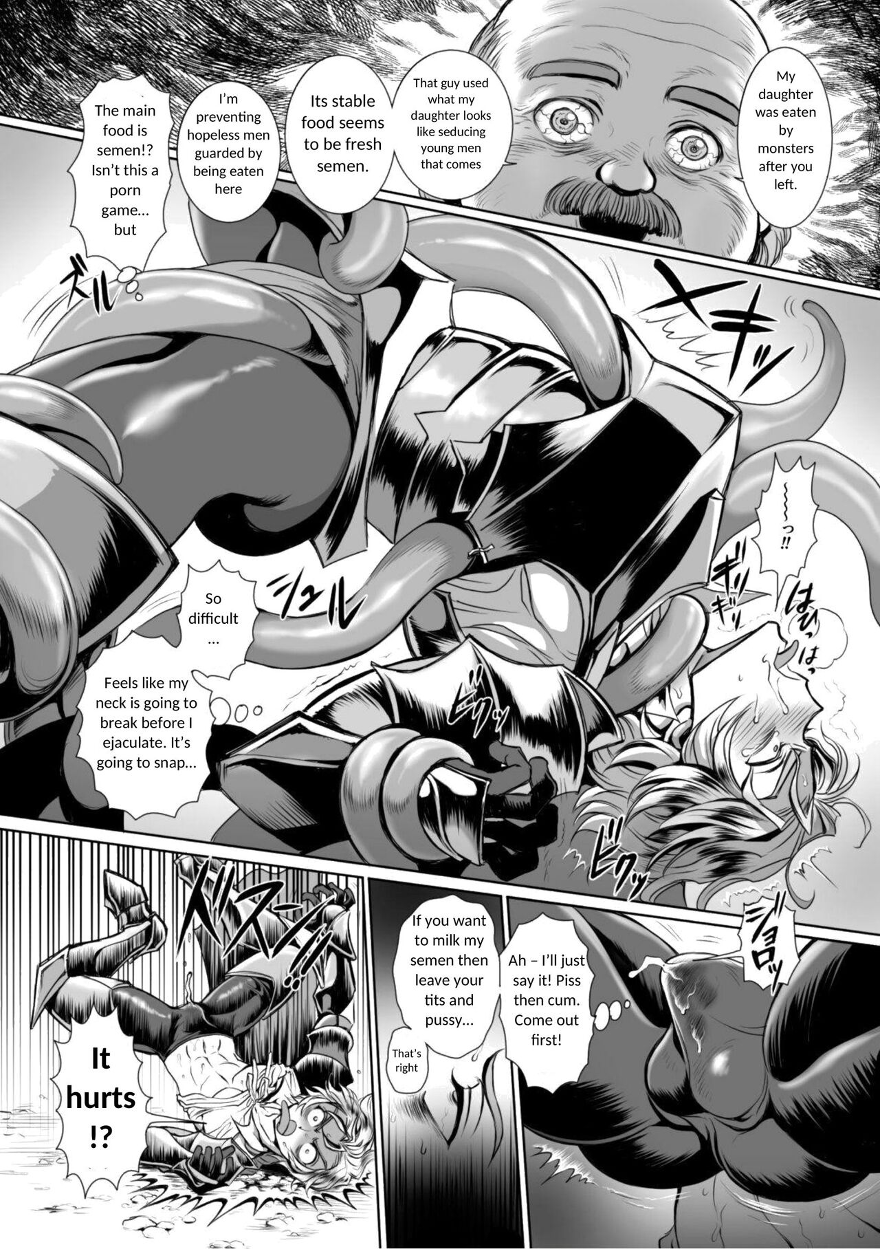Possessed Knight Stallion-Taken Over By Disgusting Man Raped and Climaxes Unsightly Ch.2 - English page 12 full