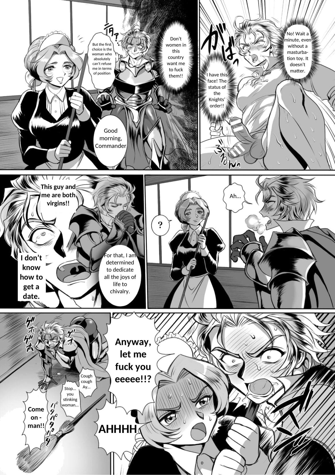 Possessed Knight Stallion-Taken Over By Disgusting Man Raped and Climaxes Unsightly Ch.2 - English page 5 full